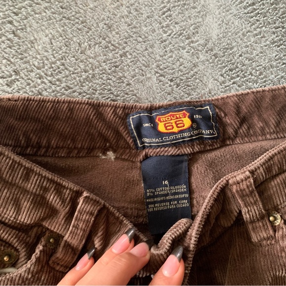 🖤Route 66 Brown Corduroy Pants - Picture 3 of 7